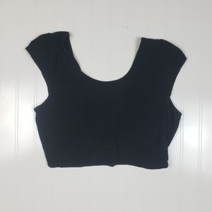 Pins & Needles UO tie back cap sleeve crop top